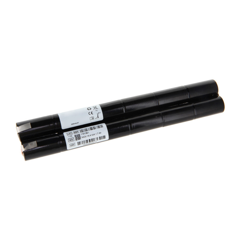 Batterie 14,4V compatible Défibrillateurs Primedic, Metrax : ECO1, DM1, 3, 10, 10-12, 30-12, M240