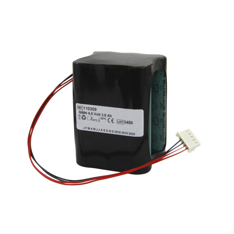 Batterie 9,6V compatible Oxymètres de pouls Nellcor N-560 et N560 Oximax, Mediana M6008-O