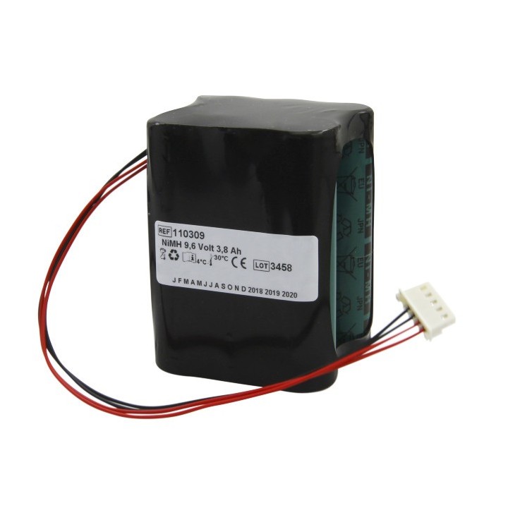Batterie 9,6V compatible avec les oxymètres de pouls Nellcor N-560 et