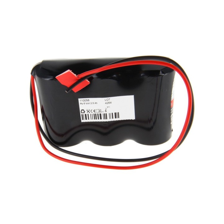 Batterie au plomb 6V adaptée au saturomètre Nellcor N-200 E