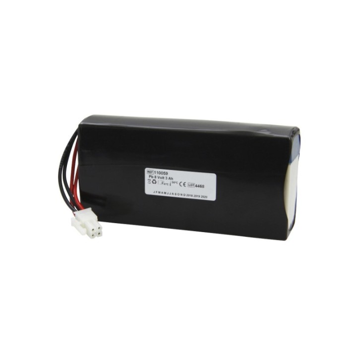 Batterie Plomb 8V compatible oxymètres de pouls Ohmeda, Braun 3800