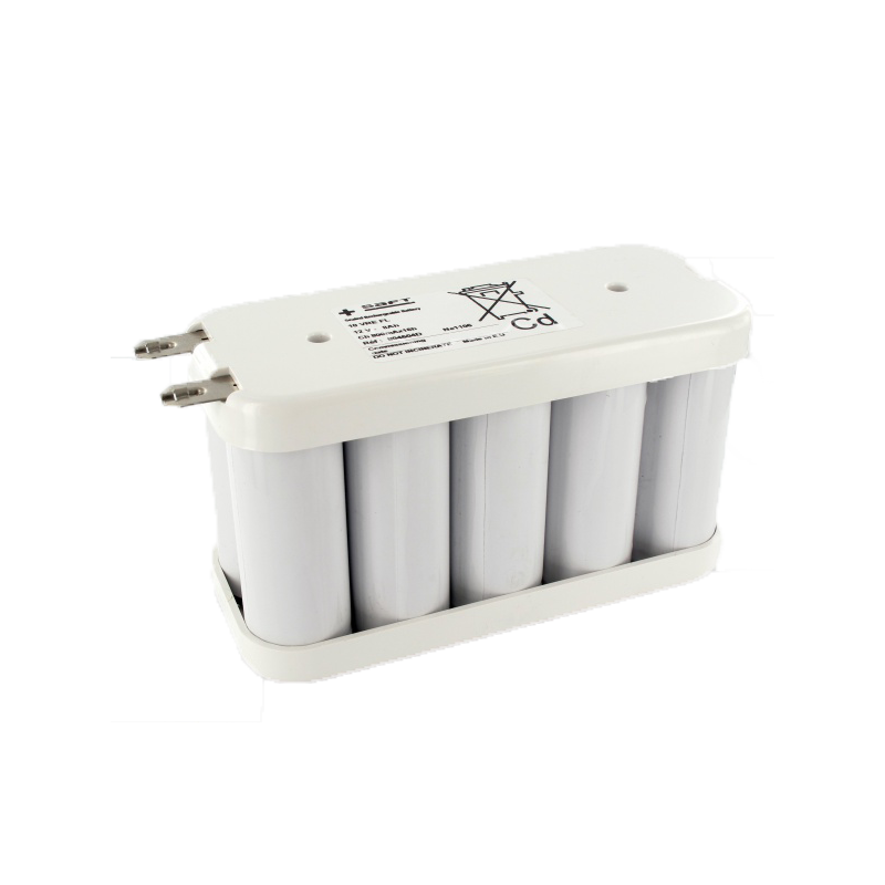 12V Batterie Ni-Cd 12V 8Ah 10VREFL Flasques Arts (804604)