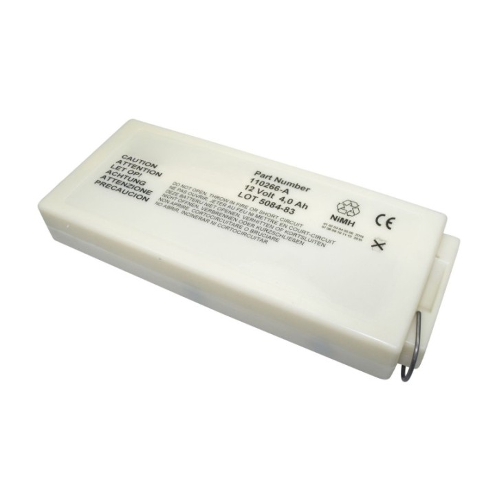 12V NiMH battery for Welch Allyn MRL PIC30, PIC40, PIC50 defibrillator