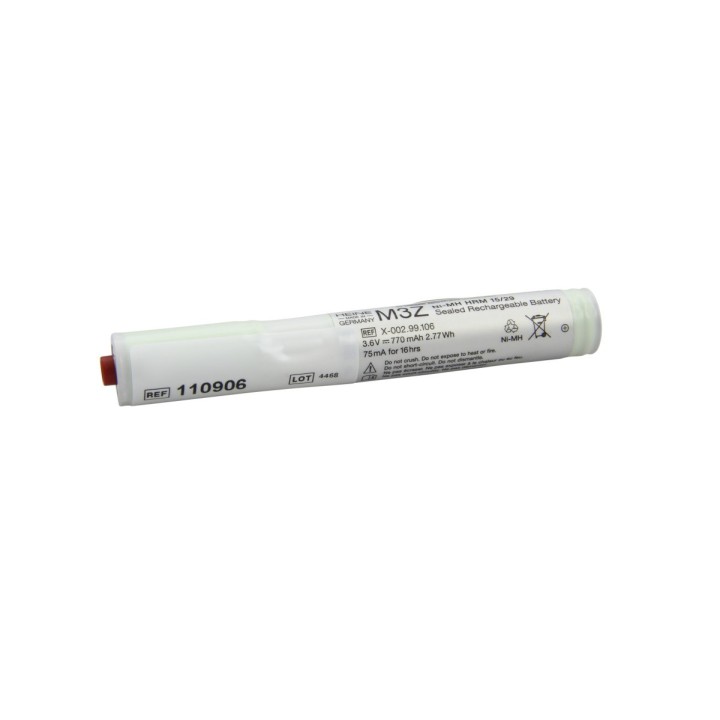 Batterie 3,6V d'origine pour laryngoscope Heine, type M3Z - X-002.99.1
