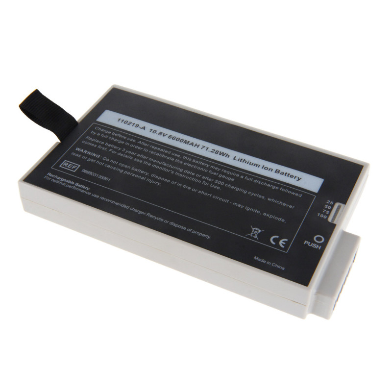 Batterie 10,8 V compatible avec les moniteurs Philips MP20, MP30, MP40, MP5, MP50, Avalon FM20, FM30, MX400/MX450