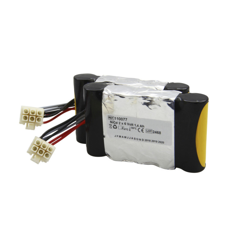 Batterie 2 x 6 V compatible avec les moniteurs Siemens SC7000, SC9000