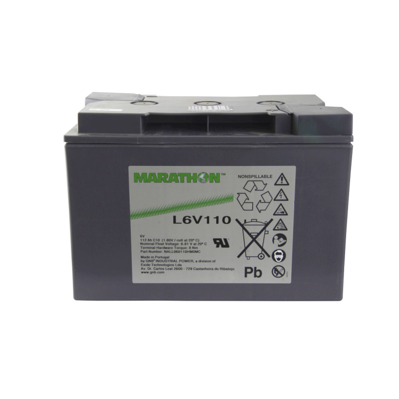 Batterie Plomb 6 V (AGM) Exide Marathon L6V110