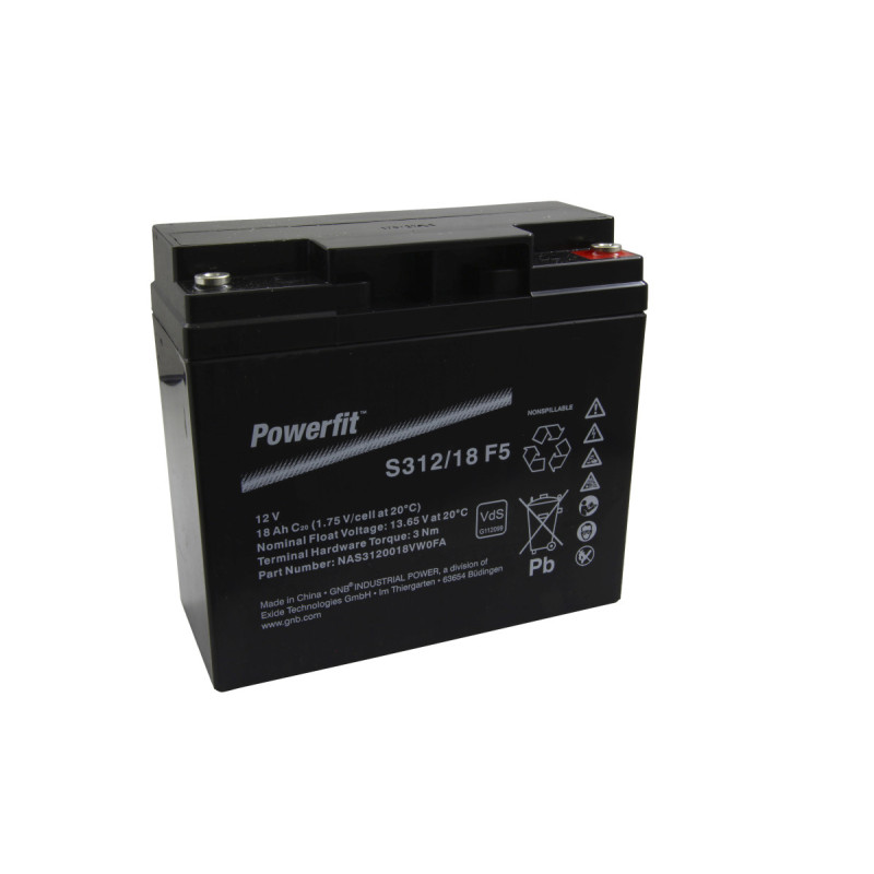 Batterie au plomb 12V Exide S300 Powerfit 312/18F5