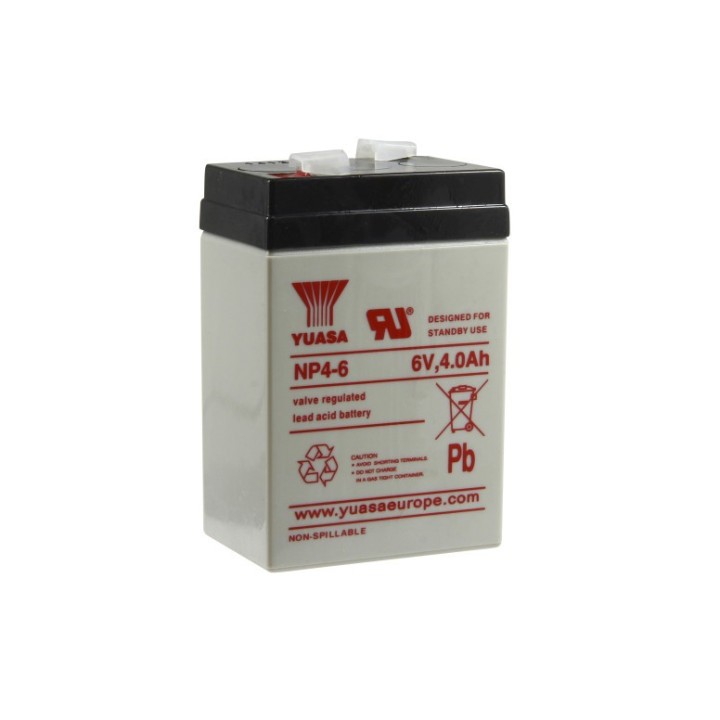 Batterie Plomb 6V Yuasa NP4-6