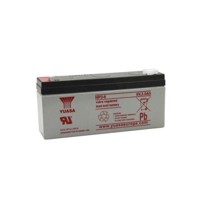 Batterie au plomb 6 V Yuasa NP3-6