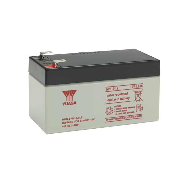 12V Yuasa NP1.2-12FR sealed lead-acid battery