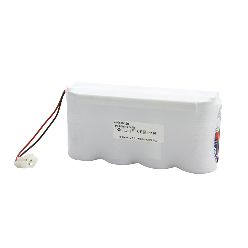Batterie Plomb 8V compatible défibrillateur Physio Control Lifepak 200